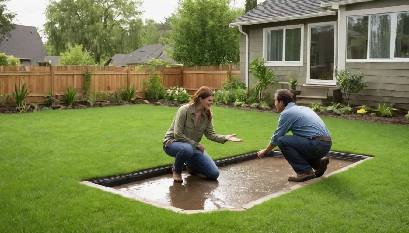 A provider explaining a septic system to a homeowner in the Mentor area